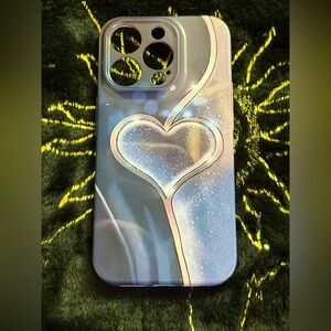 Purple Heart Design Phone Case - iPhone 14 Pro Case